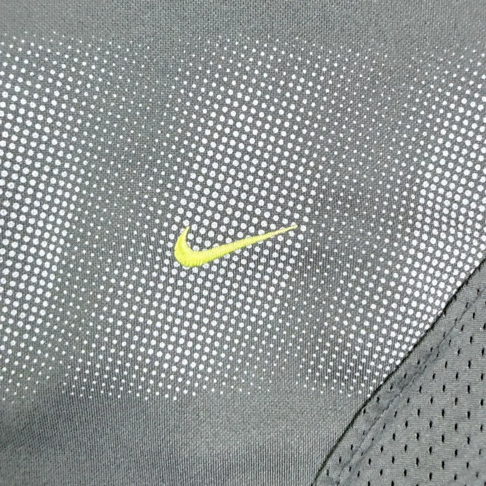Nike Y2K Tag Mesh Panel Graphic Shirt Yellow Swoosh U6-SCP 117472 2005 XL Black